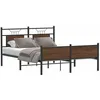 Image de vidaXL Cadre de lit sans matelas chêne marron 140x190 cm 4107034