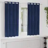 Image de Rideaux occultants avec oeillets 2 pcs Velours bleu foncé