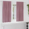 Image de Rideaux occultants - Velours rose foncé - 140 x 175 cm - 2 panneaux - Passe-tringle