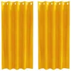Image de Rideaux en velours - vidaXL - 2 pièces - Jaune moutarde - 140x175 cm - Occultants - Design moderne avec oeillets