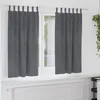 Image de Rideaux occultants avec boucles de suspension 2 pcs en velours gris clair super léger