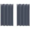 Image de Rideaux occultants - vidaXL - Anthracite - Polyester - 175x140 cm - Lot de 2 - Occultant - Facile à manipuler
