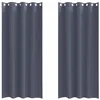 Image de Rideaux occultants - vidaXL - Anthracite - Polyester - 245x140 cm - Lot de 2 - Faciles à manipuler - Bloque la lumière