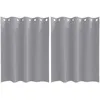 Image de Rideaux occultants modernes - vidaXL - 140x140 cm - Gris clair - Polyester - Occultation 80%-90%