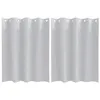 Image de Rideaux occultants - vidaXL - Gris clair - Uni - Polyester - 140x140 cm - Lot de 2 - Facile à manipuler