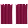 Image de Rideaux occultants en polyester - vidaXL - Rouge Bordeaux - Uni - 175x140 cm - 2 pièces - Facile à manipuler