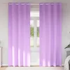 Image de vidaXL Rideaux occultants avec anneaux 2 pcs Violet 225 x 140 cm 4107380