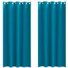 Image de Rideaux occultants - vidaXL - Turquoise - Polyester - 245x140 cm - 2 pièces - Faciles à manipuler - Bloque la lumière