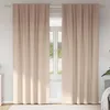 Image de Rideau - double rideaux Vidaxl Rideaux occultants avec anneaux 2 pcs Taupe 245 x 140 cm