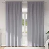 Image de vidaXL Rideaux occultants 2 pcs Gris clair 260 x 140 cm - tissage triple occultation 80 90%