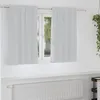 Image de Rideau - double rideaux Vidaxl Rideaux avec des rideaux 2 pcs Gris pâle 140x140cm Polyester