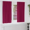 Image de vidaXL Rideaux occultants avec anneaux 2 pcs Bordeaux 175 x 140 cm 4107464