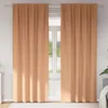 Image de VIDAXL Rideaux occultants 2 pcs Marron clair 225 x 140 cm - Polyester occultation 80 90%