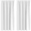 Image de Rideaux occultants - vidaXL - Blanc éclatant - Polyester - 175x140 cm - 2 pièces - Intérieur uniquement