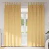 Image de vidaXL Rideaux occultants beige 2 pcs 225 x 140 cm - polyester occultation 80 90% avec anneaux