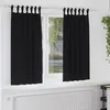 Image de Rideau occultant VIDAXL 2 pcs noir 175 x 140 cm avec anneaux et crochets