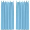 Image de Rideaux occultants modernes - vidaXL - Bleu clair - 225x140 cm - Occultation 80%-90% - Polyester - Tissage triple