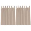 Image de Rideaux occultants modernes - vidaXL - 140x140 cm - Taupe - Occultation 80%-90% - Polyester - Design à tissage triple