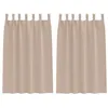 Image de Rideaux occultants modernes - vidaXL - 175x140 cm - Taupe - Occultation 80%-90% - Polyester - Design à tissage triple