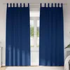 Image de Rideau - double rideaux Vidaxl Rideaux avec des rideaux 2 pcs Bleu foncé 260x140cm Polyester