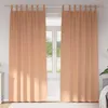 Image de vidaXL Rideaux occultants avec anneaux 2 pcs Marron Clair 245 x 140 cm 4107591