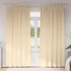 Image de Rideau - double rideaux Vidaxl Rideaux occultants avec anneaux 2 pcs Crème 260 x 140 cm