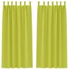 Image de Rideaux occultants modernes - vidaXL - Vert - 225x140 cm - Occultation 80%-90% - Polyester - Design à tissage triple