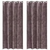 Image de Rideaux occultants en velours - vidaXL - Marron - 140x260 cm - Lot de 2 - Obscurcissement total - Lavable en machine