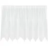 Image de Rideau en dentelle - vidaXL - Blanc - Polyester - 80x200 cm - Filtrant la lumière - Panneaux de confidentialité