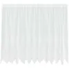 Image de Rideau en dentelle blanc - vidaXL - 300x140 cm - Polyester - Filtrant la lumière - Léger - Durable - Lavable à 40°C