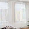 Image de Rideau en dentelle floral - vidaXL - Blanc - Polyester - 900x300 cm - Filtrant la lumière - Panneaux de confidentialité