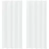 Image de Rideau en voile - vidaXL - 2 pièces - Blanc - 260x140 cm - Polyester - Voilage durable - Habillage lumineux