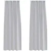 Image de Rideau en voile - vidaXL - Gris foncé - 225x140 cm - Polyester - Lot de 2 - Filtrage doux de la lumière