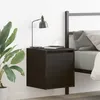 Image de Tables de chevet murales 2 pcs noir 38x34x40 cm