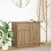 Image de vidaXL Buffet avec tiroir chêne artisanal 71x35x65 cm bois ingénierie meuble de rangement buffet meuble dentrée meuble 861606