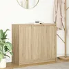 Image de vidaXL Buffet chêne sonoma 85x34x76 cm bois dingénierie meuble de rangement meuble de rangement de cuisine meuble de 861627