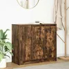 Image de vidaXL Buffet chêne fumé 85x34x76 cm bois dingénierie meuble de rangement meuble de rangement de cuisine meuble de 861629