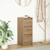 Image de vidaXL Buffet chêne artisanal 295x34x76 cm bois dingénierie 861642