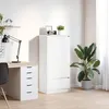Image de vidaXL Armoire avec tiroir blanc 555x34x1195 cm bois dingénierie armoire de rangement buffet haut armoire de rangement 861643