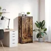 Image de vidaXL Armoire avec tiroir chêne fumé 555x34x1195 cm bois ingénierie armoire de rangement buffet haut armoire de 861647