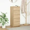 Image de vidaXL Buffet avec tiroirs chêne sonoma 375x35x99 cm bois ingénierie meuble de rangement armoire de buffet meuble 861762
