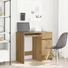 Image de Bureau chêne artisanal 86x49x76 cm bois d ingénierie