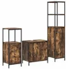Image de Ensemble de meubles de salle de bain - vidaXL - Chêne fumé - 3 pièces - Rangement abondant - Style moderne