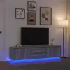 Image de vidaXL Meuble TV avec lumières LED sonoma gris 193 5x41x50 cm 3328440