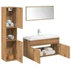 Image de vidaXL Ensemble de meubles salle de bain 5 pcs bois dingénierie armoire de salle de bain placard de salle de bain meuble 3328604
