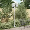 Image de Lampadaire de jardin 3 lampes E27 Blanc 220 cm Aluminium