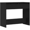 Image de Table console en bois dingénierie - vidaXL - 89x41x76 5 cm - Chêne Noir - Grand espace de rangement - Moderne
