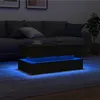 Image de Table basse - Chêne noir - 90x50x40 cm - Lumières LED RVB - Design contemporain