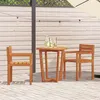 Image de vidaXL Chaises de jardin 2 pièces 50x53x80 cm Bois massif Acacia 4108138
