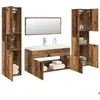 Image de vidaXL Ensemble de meubles salle de bain 5 pcs bois dingénierie armoire de salle de bain armoire de rangement de 3328919